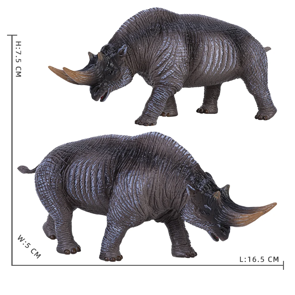 Simulation Mammut Modell Wollige Nashorn Eiszeit Säbel Zahn Tiger Dire Wolf Kinder Spielzeug Action-figuren Sammlung Kinder Geschenk – Detail 15