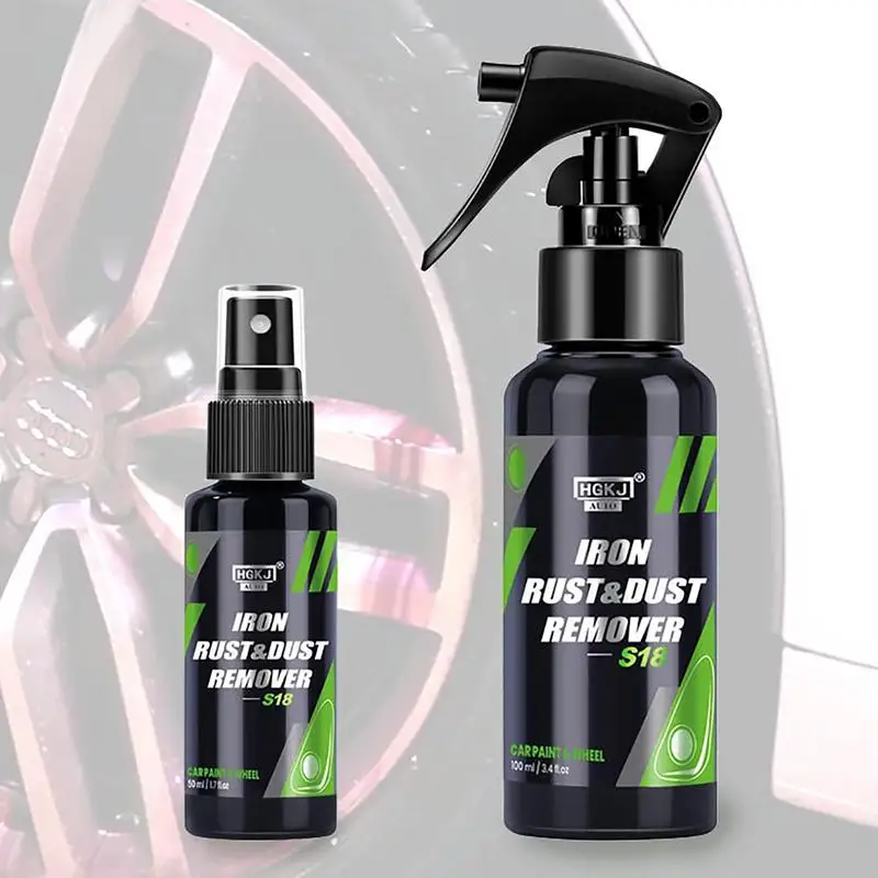 Iron Remover HGKJ S18 50/100ML Protect Wheels And Brake Discs From Iron Dust Rim Rust Cleaner Auto Detail ChemmicalCar Care