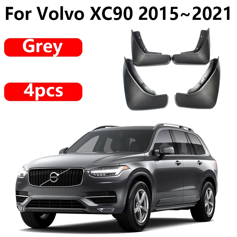 4 stuks auto spatlappen voor Volvo XC90 2007-2023,spatwaterdichte waterdichte spatlappen bescherming auto externe accessoires