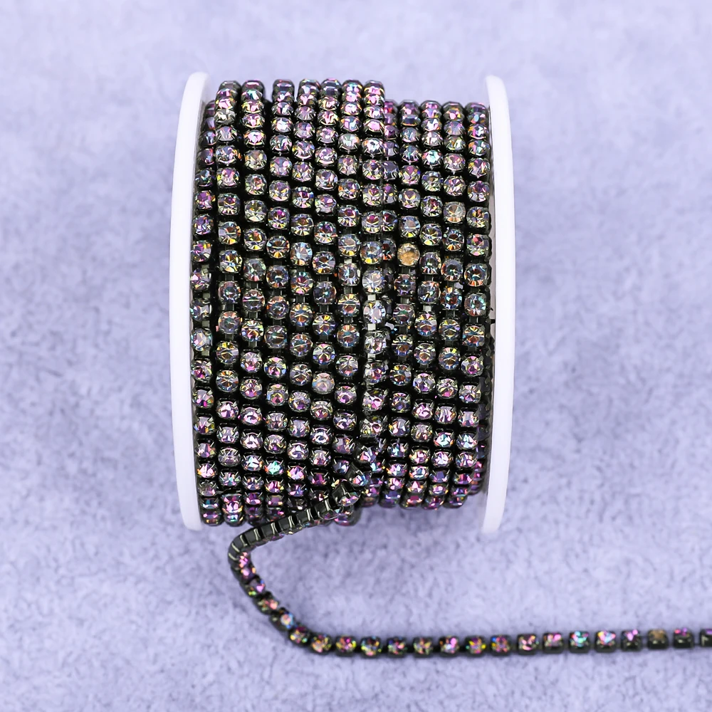 Radiant Gold Rhinestone Decorative Crystal Trim