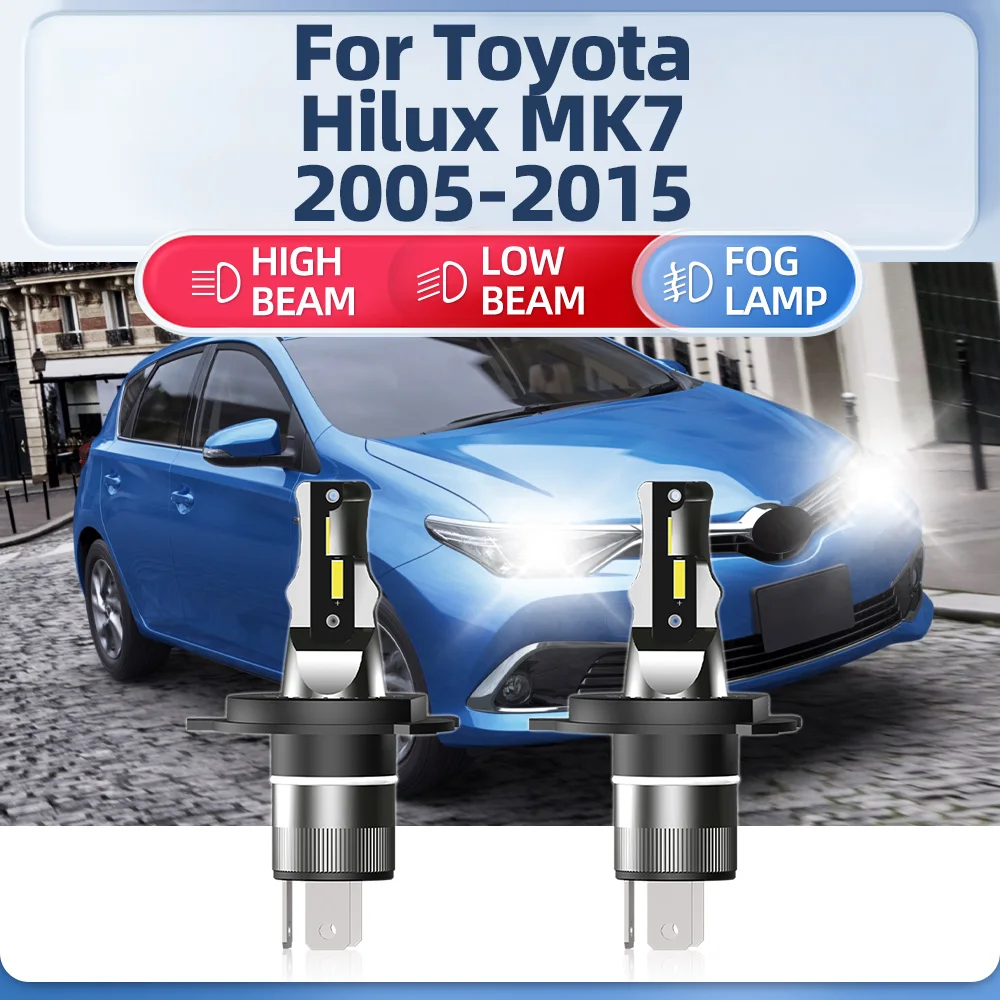 

H4 LED Car Headlight Bulb 20000LM Auto Headlamps 6000K Plug And Play 12V For Toyota Hilux MK7 2005-2010 2011 2012 2013 2014 2015