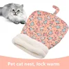 Autumn and winter warm cat kennel, closed cat bed, cute cat sleeping bag, Christmas essential pet supplies 3