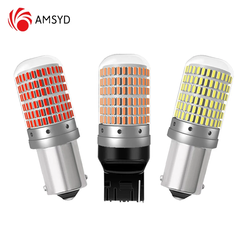 2  1156 BA15S P21W BAU15S PY21W 7440 W21W P21/5W 1157 BAY15D 7443 3157 LED  144smd Canbus    õ