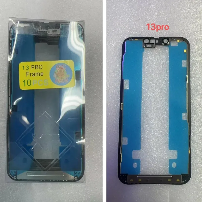 

10 шт. XF Оригинальная передняя рамка с клейкой лентой для iPhone X Xs 11 12 13 Mini 14 Pro Max средняя рамка ЖК-дисплея