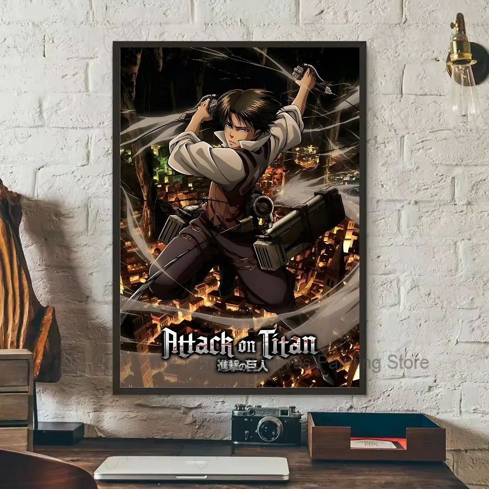 Attack on Titan Canvas Art Poster - Coffee House Bar Room Wall Decor