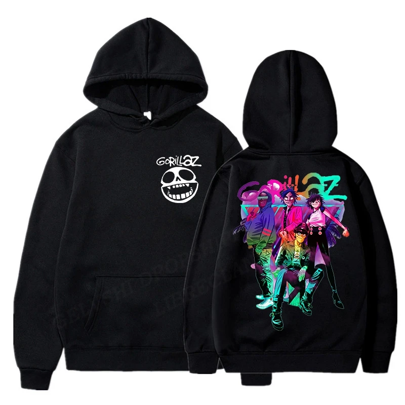 thumbnail image 1 of Sudadera con capucha de banda de Rock para hombre y mujer, ropa de calle con estampado de Gorillaz, Y2k, Hip Hop, Harajuku, jerséis Unisex, 1 of 4