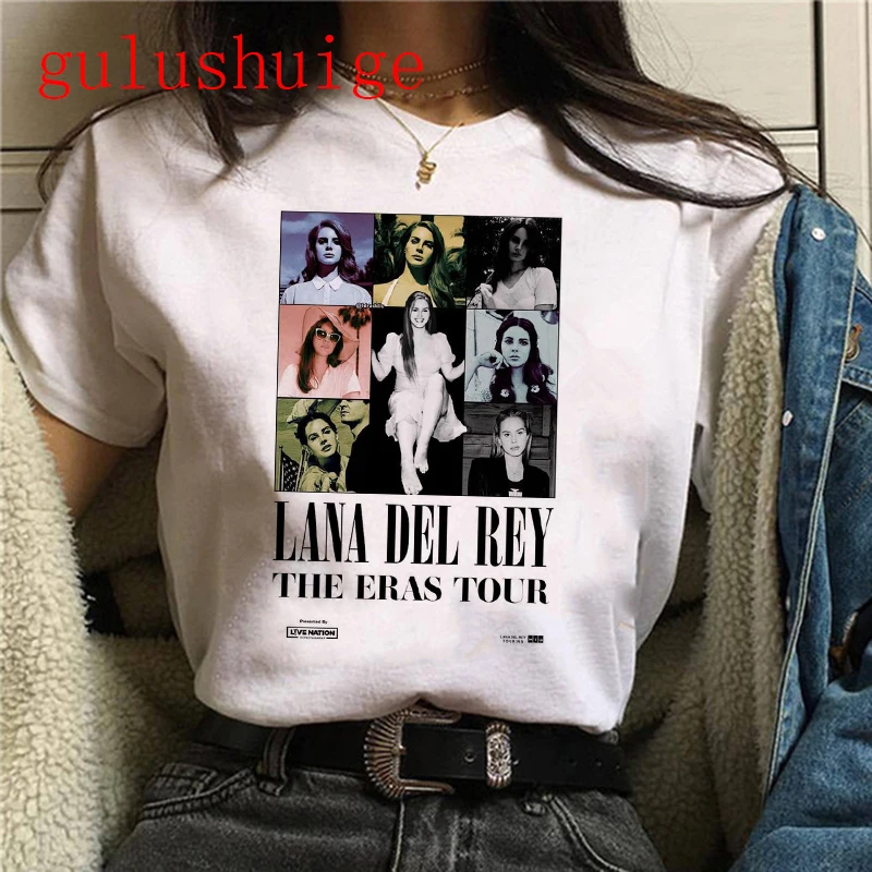 Hip Hop Lana Del Rey Ldr Segeln Grafiken T Shirt Unisex Harajuku Frauen Vintage Kurzhülse T-Shirt Streetwear Weibliche T-shirt – Detail 10