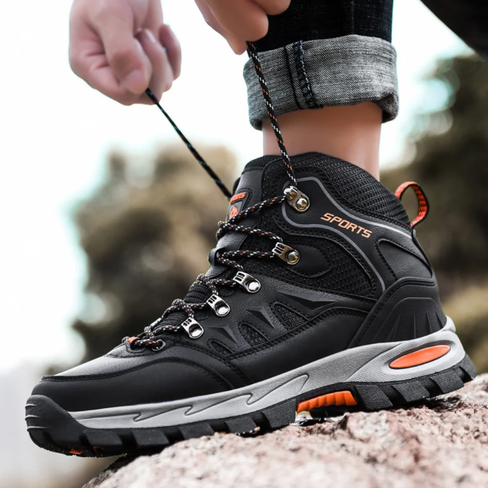 Zapatos impermeables de senderismo para hombre y mujer, botas de escalada  de montaña para exteriores, zapatillas deportivas de Trekking,  entrenamiento de caza, primavera e invierno - AliExpress