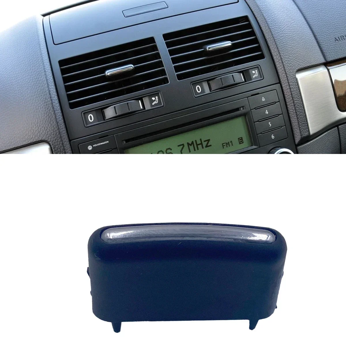 1/4/6pcs Interior Air Oulet Vent Grill Control Knob Slide Clip AC Trim VW Touareg MK1 7L 7L6 2003-2010 Car Accessories car interior trim