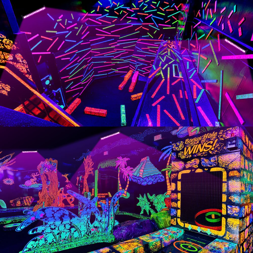 รูปสินค้า UV Black Light 40 ดวง สายไฟพกพา แสงเรืองแสง งานปาร์ตี้