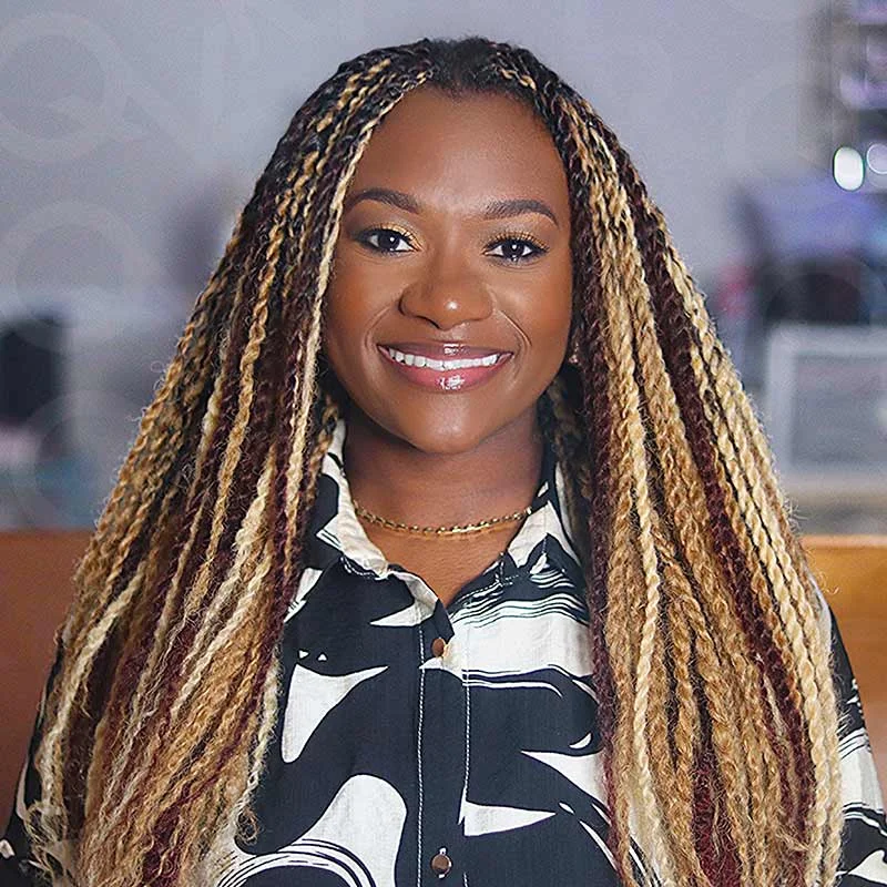 QVR Afro Kinky Bulk Hair No Attachment QVR Afro Curly Bulk Human Hair Rebecca Virgin Remy Dreadlock 50G/Pack Highlight Braids 5