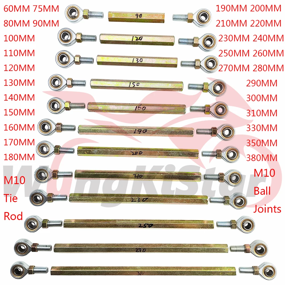 M1060300mmSteeringTieRodKitBallsJointerBoltTieRodsBall