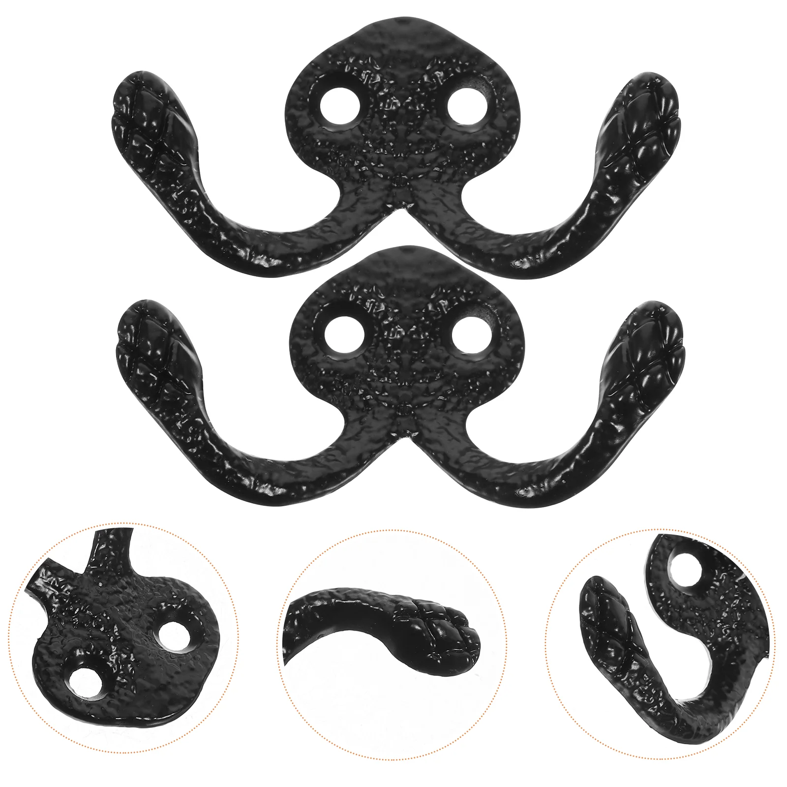 

10 Pcs Retro Iron Hook Decor Key Hooks Metal Wall Vintage Bathroom Door Coat