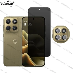 Ultra Privacy Anti - Spy Tempered Glass Screen & Camera Protector for Motorola Edge 2026 (1 Glass and 1 Len)