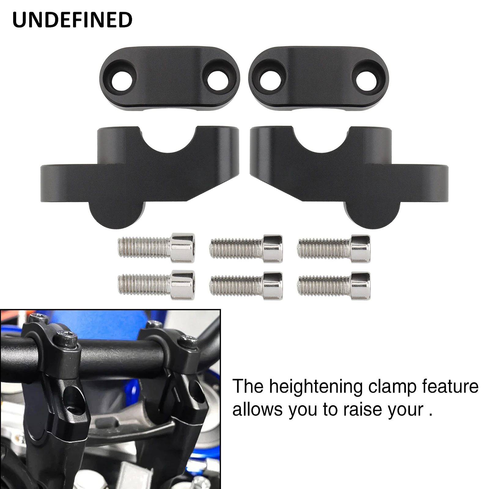 Motorcycle 22mm 25mm 28mm Handlebar Risers Extension Back Moved Riser for BMW Honda Yamaha Suzuki Kawasaki Ducati Triumph ATVs 4 Motorcycle 22mm 25mm 28mm Handlebar Risers Extension Back Moved Riser for BMW Honda Yamaha Suzuki Kawasaki Ducati Triumph ATVs 4