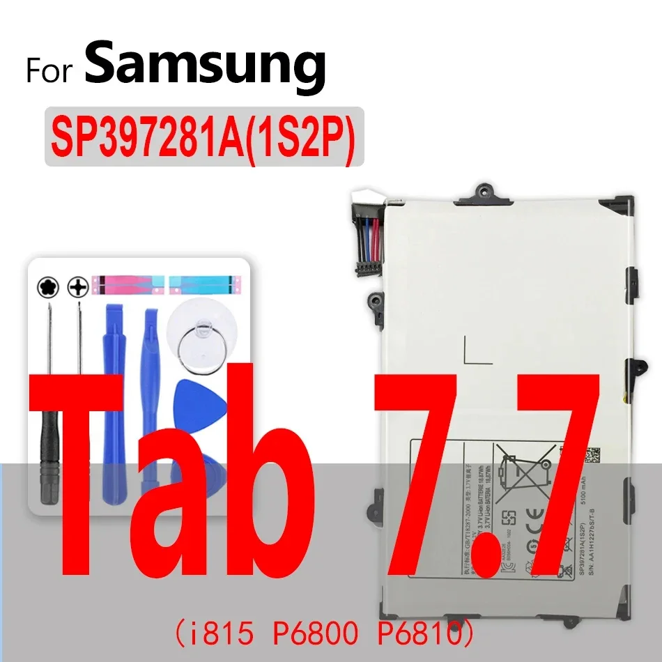 Batteria Tablet Per Samsung Galaxy Tab 2 3 4 7.0 8.0 10.1 Lite/7.7 Gt Sm T530 T531 T535 P5200 P3100 P3110 T310 T311 T315 T210