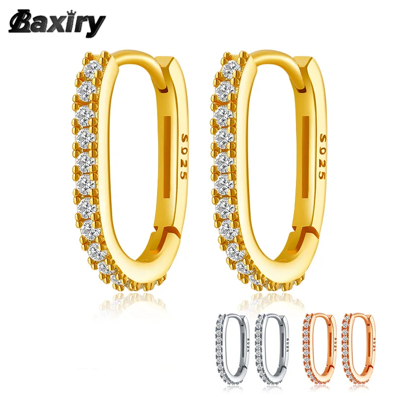 2022 Trend Gold Hoop Earrings For Women Luxury Fine Small Silver Color Huggie Earring Designer Origin Minimalism Fashion Jewelry