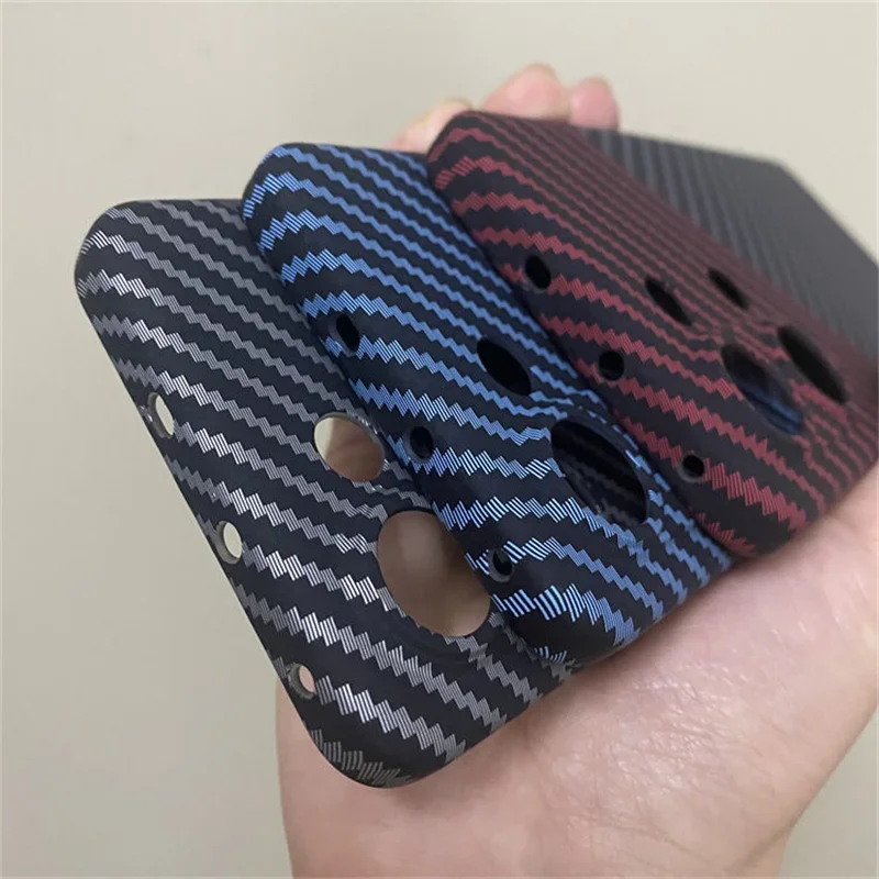 Carbon Fiber Stripe Matte Back Cover - Acrylic Hard PC Case