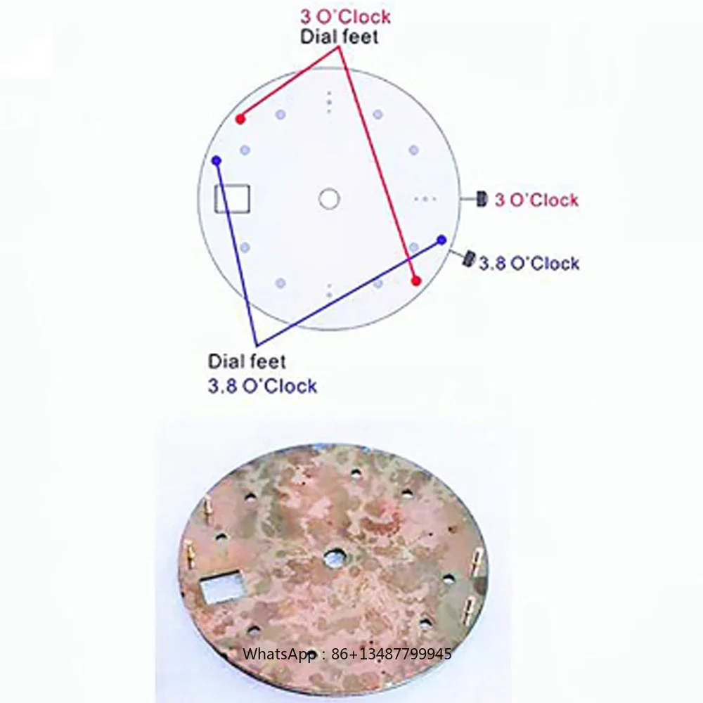 녹색 발광 싱글 및 더블 캘린더 시계 다이얼, NH35 NH36 무브먼트 NH35 다이얼 수정 부품, 28.5mm, 신제품