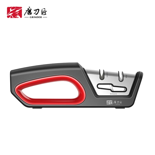 Four in one kitchen sharpener restores serrated blade knives and scissors, diamond tungsten steel ceramics 7
