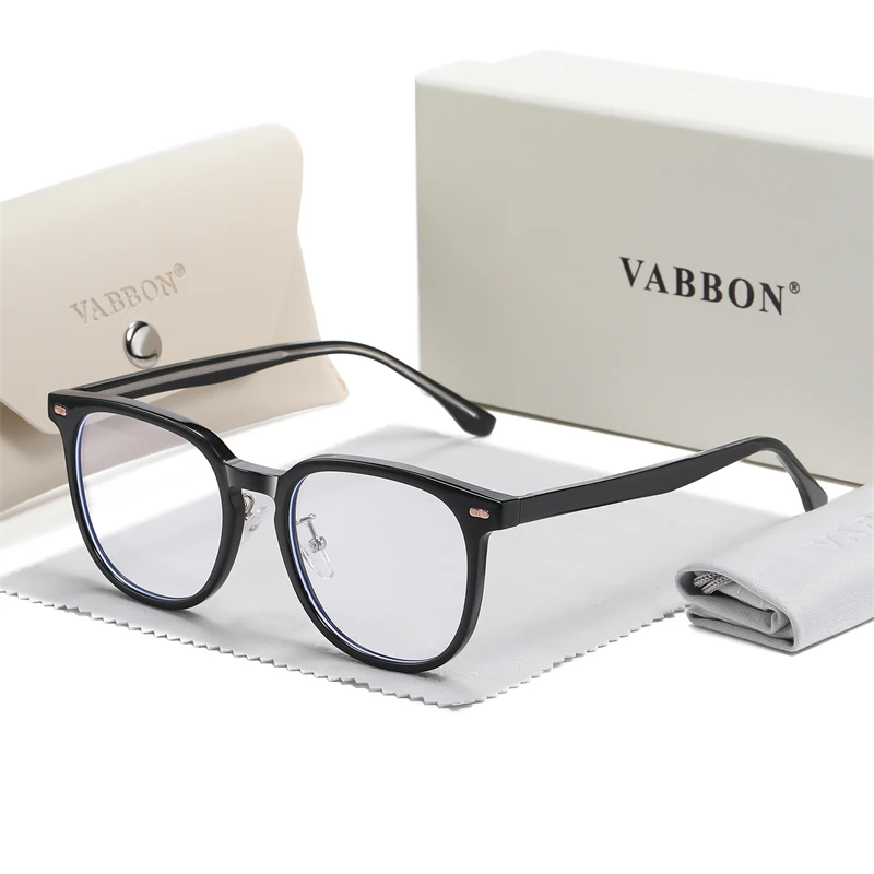 VABBON تصميم ماكياج إطار كبير مكافحة النظارات الزر...