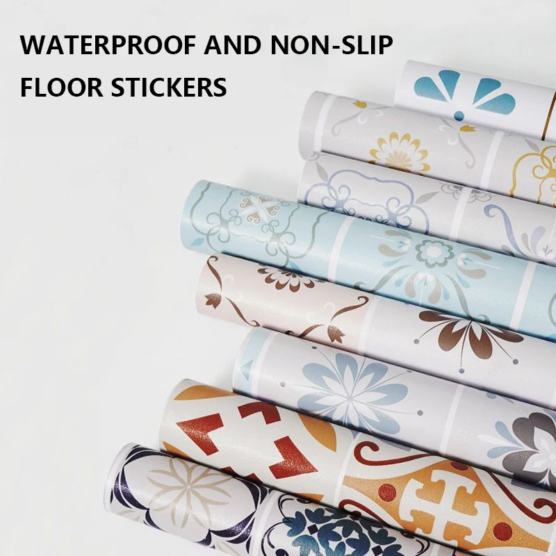 Pvc Wall Sticker For Wall Floor Tile Bathroom Waterproof Kitchen Oil-proof Self-adhesive Thickening Home Decoration Wallpaper foldable silicone floor drain deodorizer sewer anti odor device bathroom toilet insect proof cockroach floor drain cover