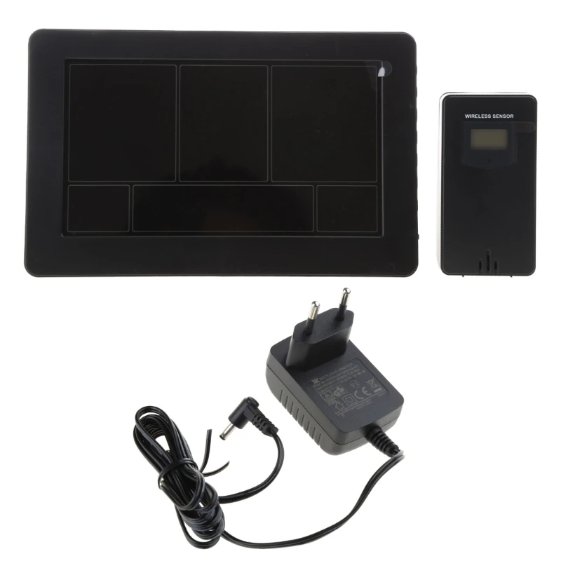 

Настенные часы, цифровая метеостанция, беспроводной внутренний уличный термометр, гигрометр для дома, спальни, большой экран