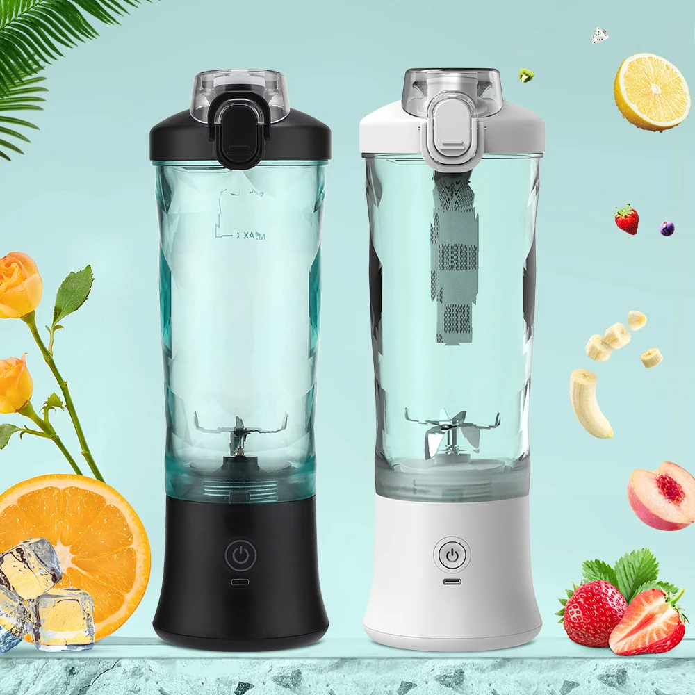 Portable Blender, Personal Blender, Small Fruit Mixer, Electric USB  Rechargeable Juicer Cup