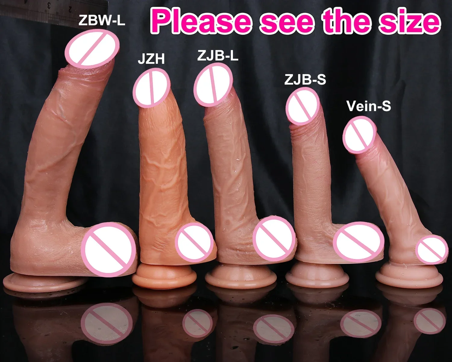 Sex Toys Super Real Skin Silicone Dildo Suction Cup Cock Male Artificial Rubber Penis For Women