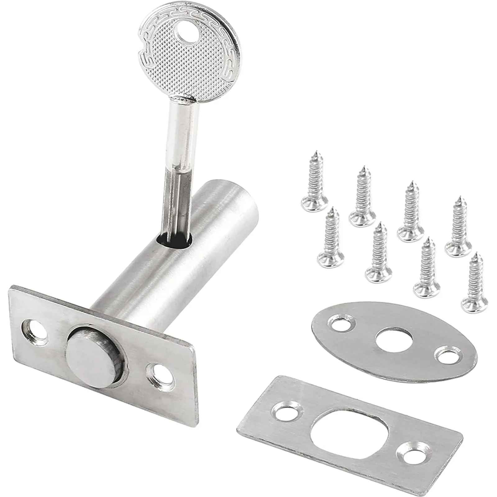 Channel lock tube well lock door lock Invisible Door Stainless Steel Hiddens Manager Well Key Mortise