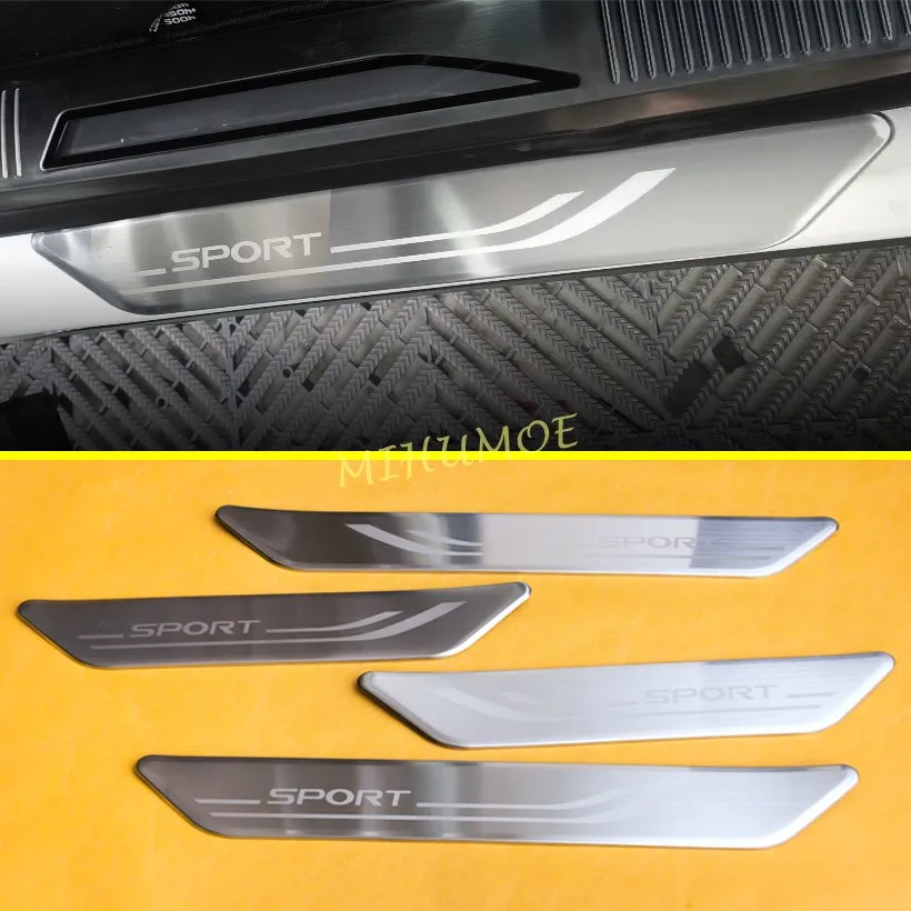 

For Lexus RX 350 350h 500h 2023 2024 Stainless Steel Sport Door Sill Kick Scuff Protector Trims Accessories
