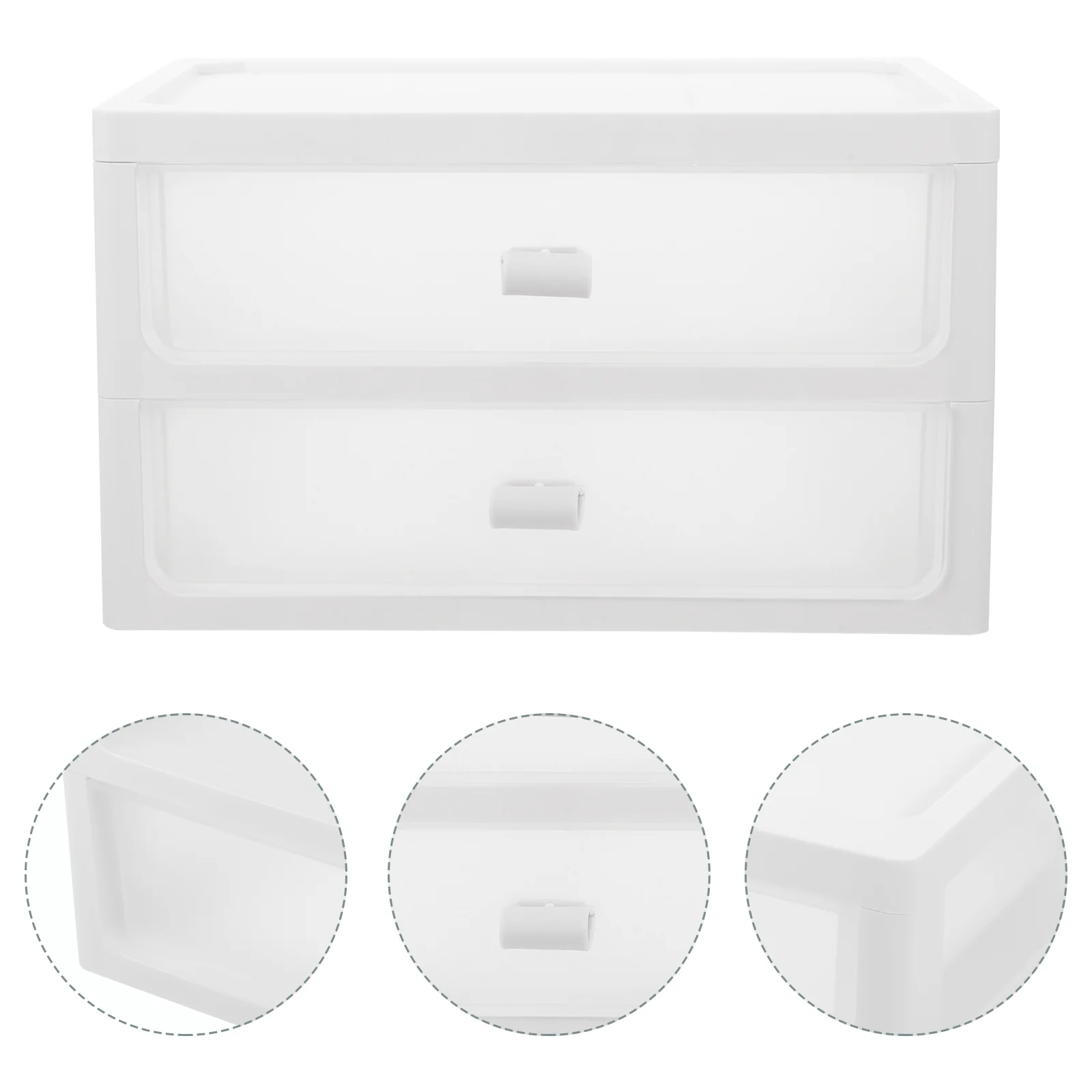 Japanese Transparent Drawer-type Desktop Storage Box Plastic Drawers Organizers and drawer type table storage box transparent sundries box stationery files storage box