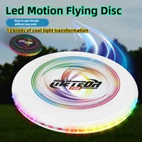 Noctilucence Colorful Flying Saucer Outdoor Leisure Toys Portable Game Flying Disc Competitions Sport Led Luminous Beach Frisbee 1
