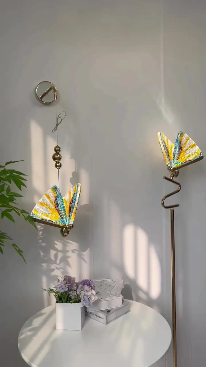 Торшер TEMOU Nordic Butterfly светодиодное освещение современный креативный дизайн