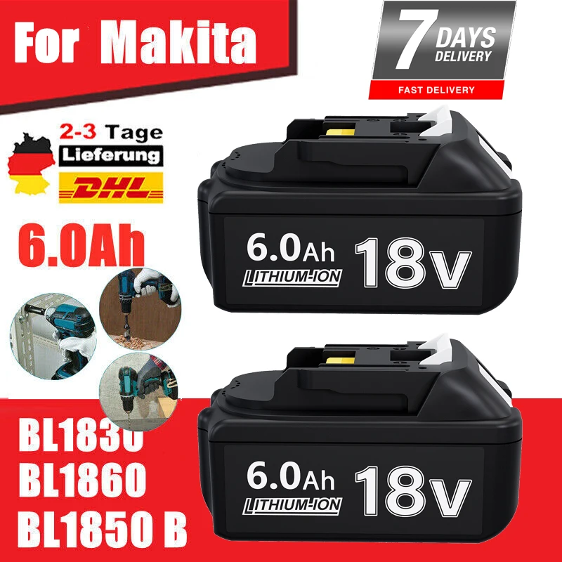 Bl1850 Per Batteria Makita 18V Batteria Ricaricabile 18650 Cella Agli Ioni Di Litio Adatta Per Utensile Elettrico Makita Bl1860 Bl1830 Lxt400