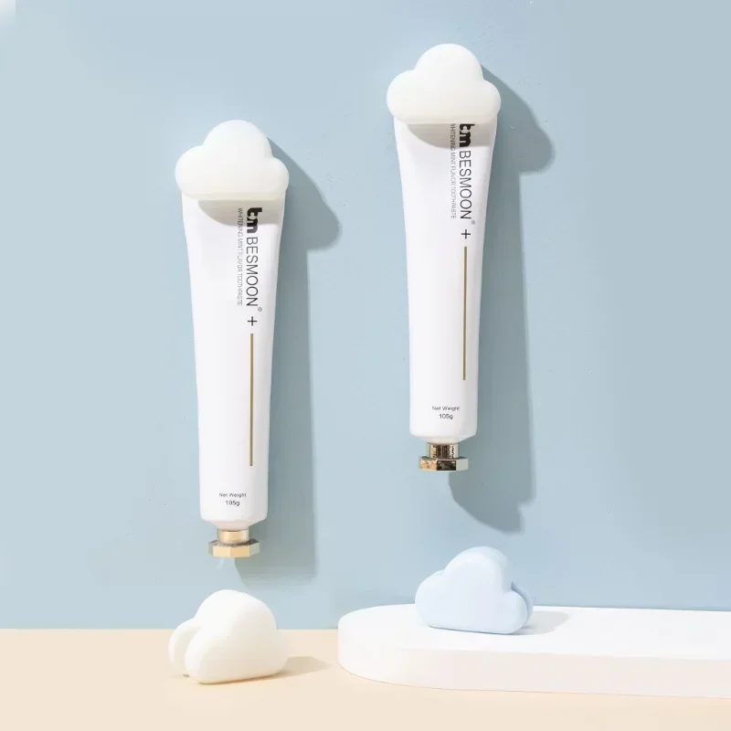 Cute Cloud Toothpaste Holder Hanger Self Adhesive Facial Cleanser Clip Multifunctional Toothpaste Storage Rack Bathroom Supplies toothbrush holder toothpaste dispenser