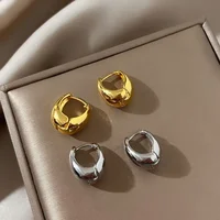 925 Sterling Silver Vintage Gold Round Earrings For Women Trendy Earring Jewelry Prevent Allergy Party Accessories Gift - Image 4
