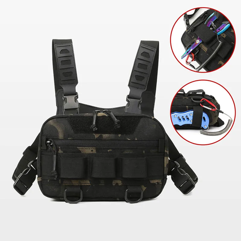 Tactical Chest Rig Backpack Camping Recon Kit Bag Molle Vest