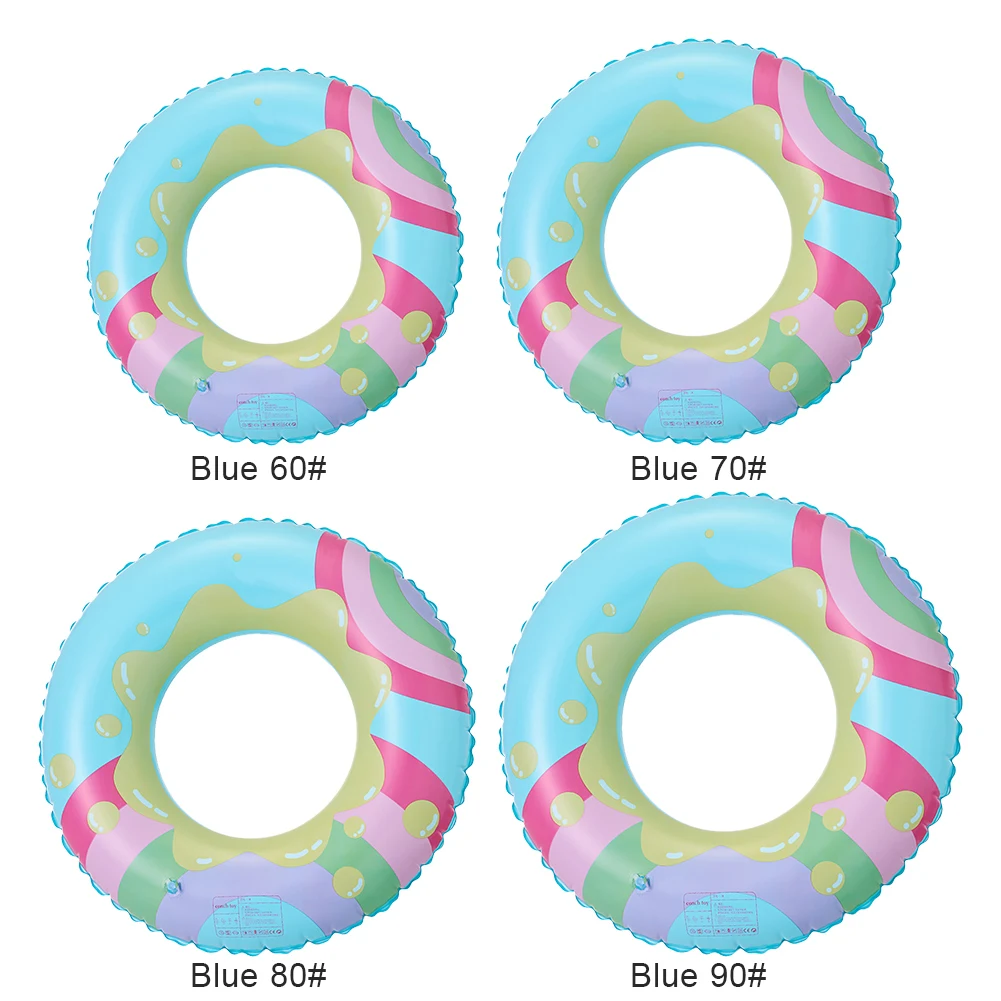 Colorful Inflatable Pool Float Swimming Ring for Kids and Adults