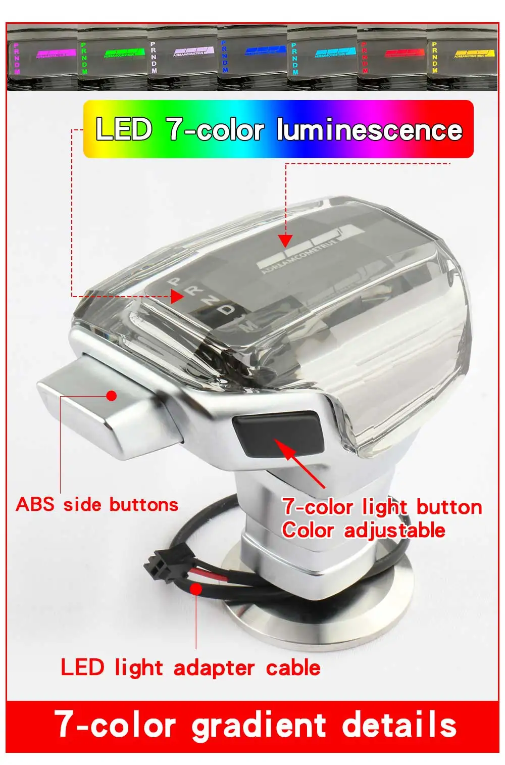 For Cadillac ATS XTS CT4 CTS SLS SRX Gear Shift Knob Head Shift Lever Gearbox Le