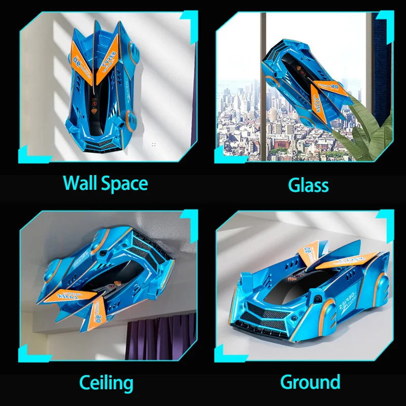 Wall Climbing Race Car Light-Guided Wall Racer Electric Anti-gravity Drift Stunt Infrared Sensor Chase Car Kid Boy Toy Gift 4