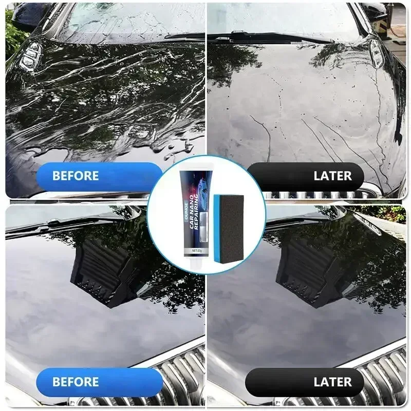 Auto Paint Hydrophobic Coating 20g Car Wax Auto Paint Care Paste with sponge Care Accessories Polishing Wax car glass coating