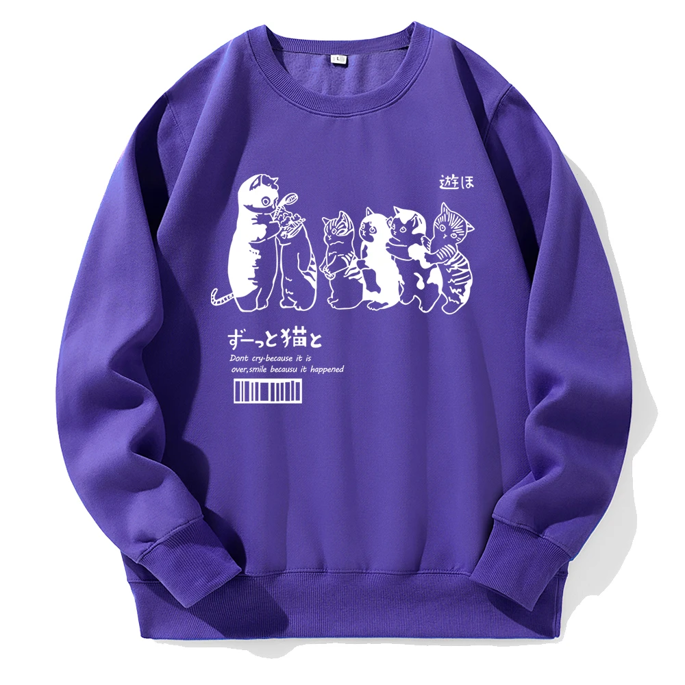

Cute Kittens Queue Up To Take A Shower Hoodies Men Loose Oversized Hooded Casual Sports Classic Hoodie Street Fashion Tracksuit