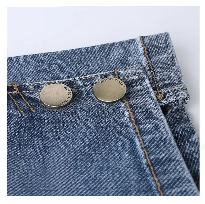 High Waisted Denim Shorts for Women's Summer 2026 New Loose A-line Wide Leg Pants Vintage Denim for External Wear Hot Pants