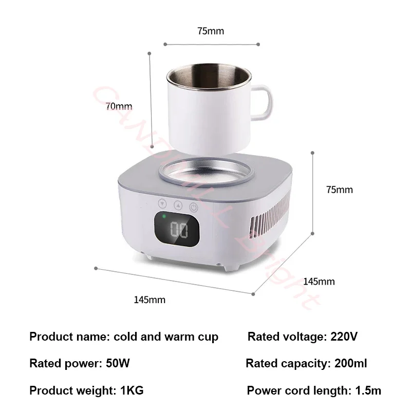 2 in 1 Beverage Fast Cooler Cup Household Beer Bottle Can Drinks Cooling Mug Beverage Cooler Coaster Thermostatic Cup