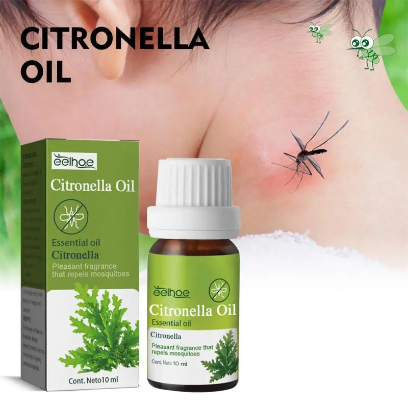 

Эфирное масло цитронеллы 1-10 шт., натуральное ароматерапевтическое масло премиум-класса, репеллент от комаров, натуральное лечение, 10 мл