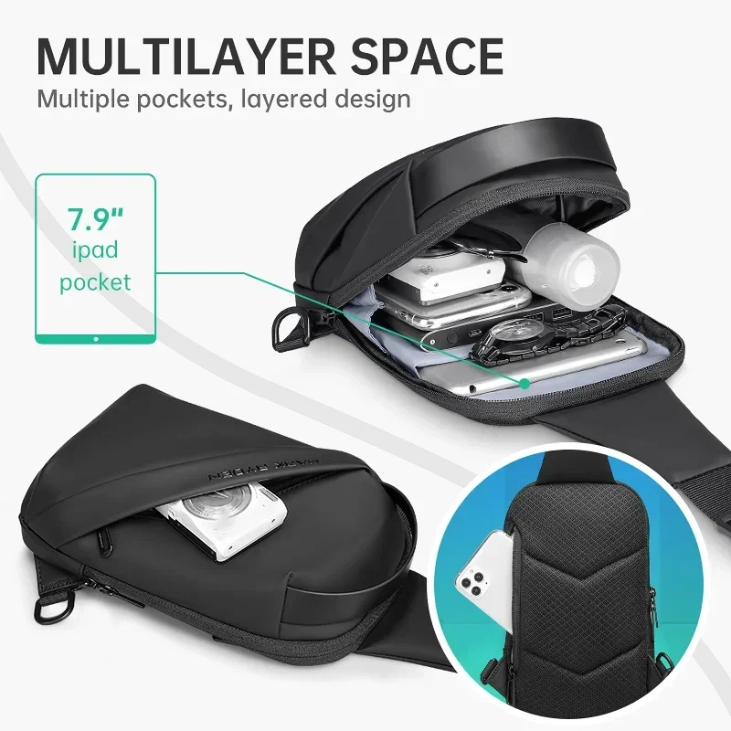 Men Casual Sport Shoulder Messenger Bag