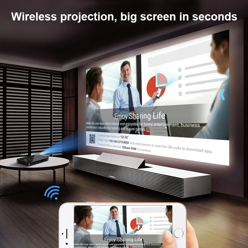 DLP Mini Projector Smart TV Android 9.0 7000 Lumens 2+16G 5G WiFi BT4.2 4K  1080P Full HD Movie Proyector Portable Home Theater - AliExpress