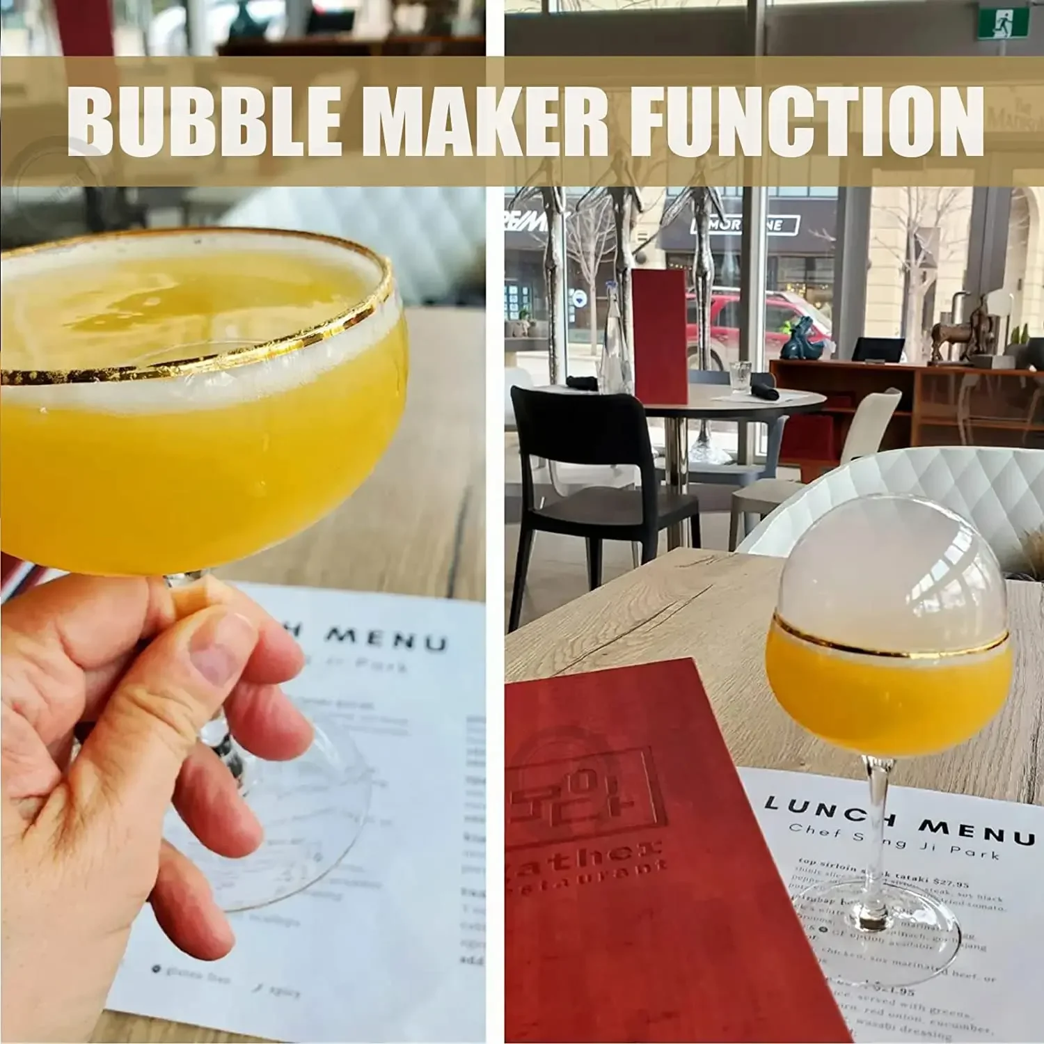Cocktail Bubble Maker Kit Cocktail Gun Bubble Portable Handheld Cold Smoking Smoker Vapour Aroma Kit with Accessories