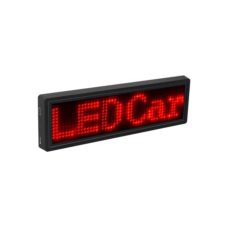 Luminous Led Name Plate Shopping Guide Badge LED Magnetic Badge Plate Bluetooth APP Programmable Scrolling Messages Tag